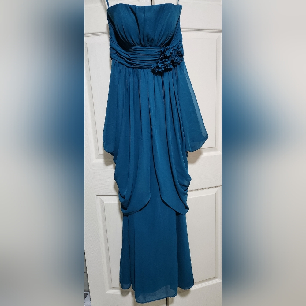 Elegant Blue Women's Dress